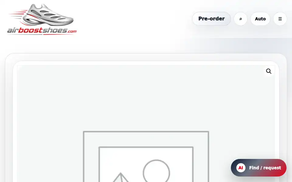 Screenshot of airboostshoes.com