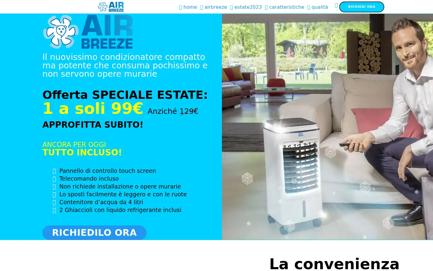 Screenshot of airbreeze.it