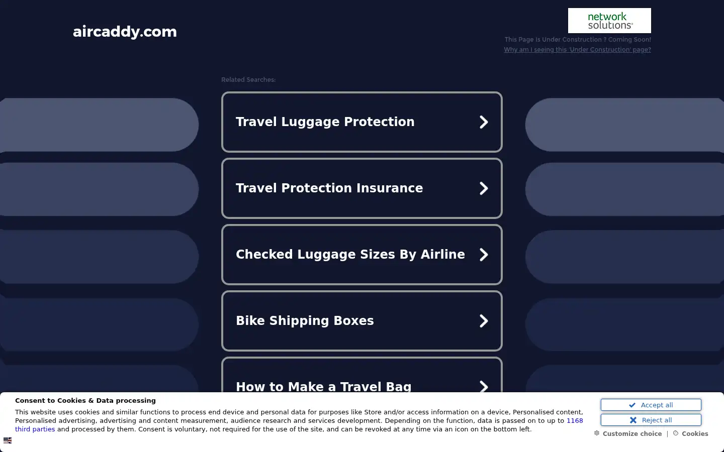 Screenshot of aircaddy.com