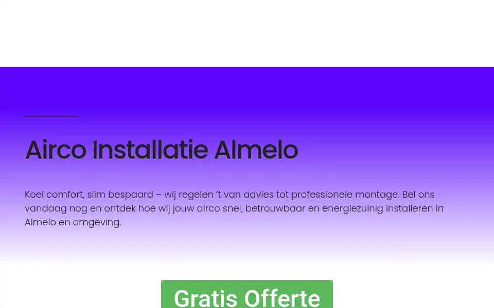 Screenshot of aircoalmelo.com