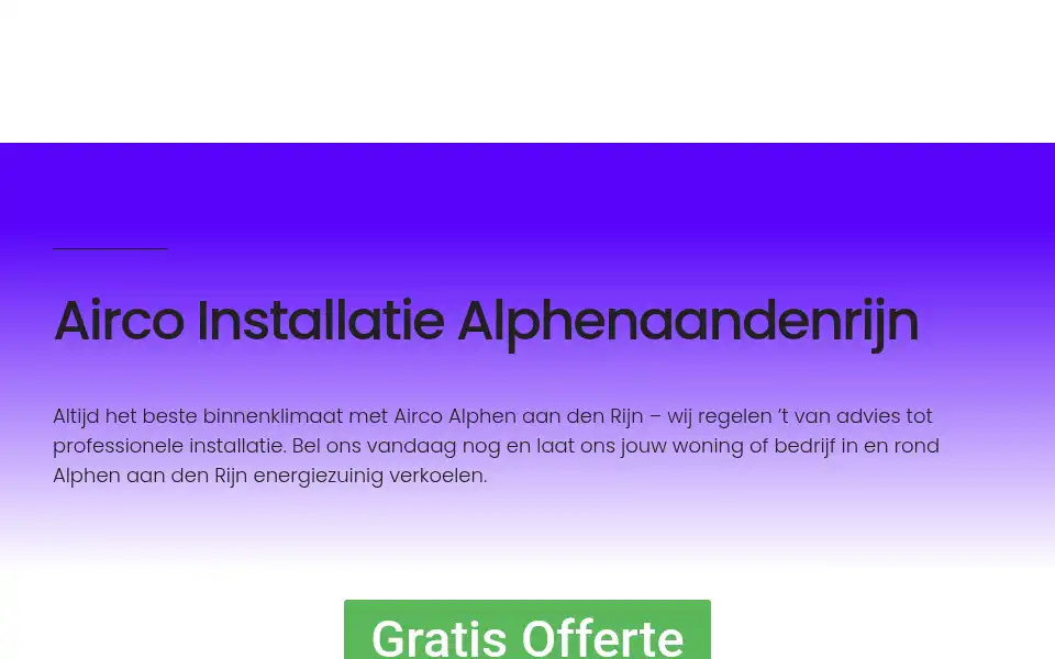 Screenshot of aircoalphenaandenrijn.com