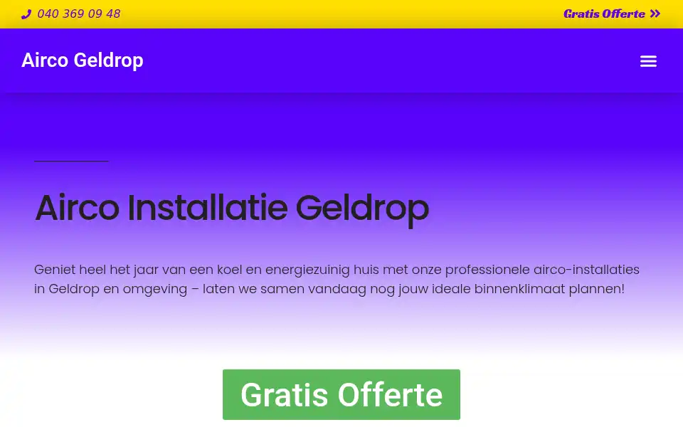 Screenshot of aircogeldrop.com
