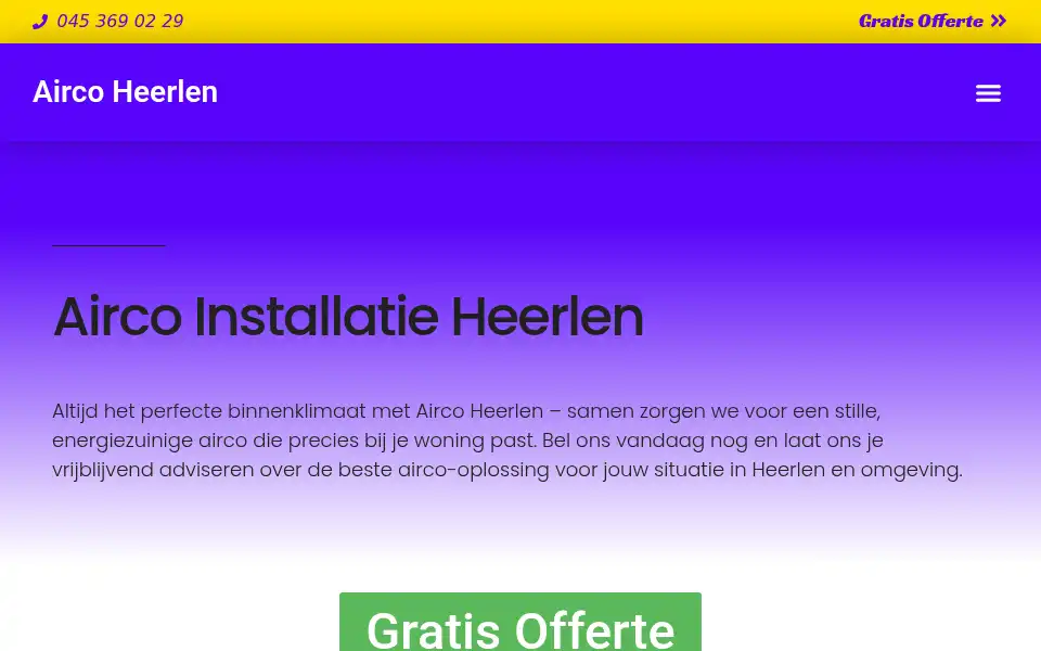 Screenshot of aircoheerlen.com