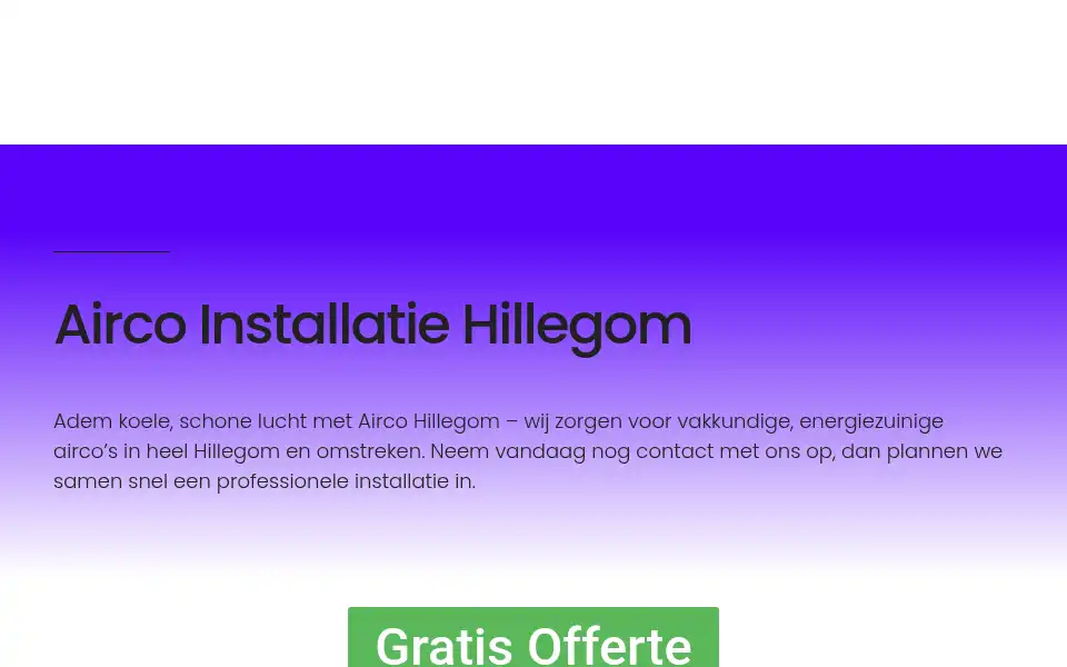 Screenshot of aircohillegom.com