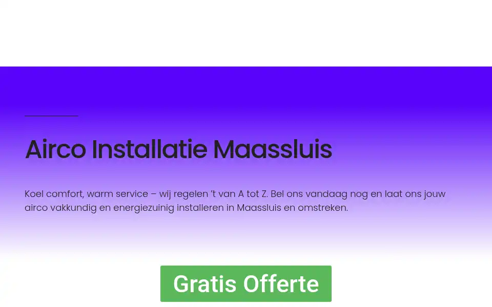 Screenshot of aircomaassluis.com