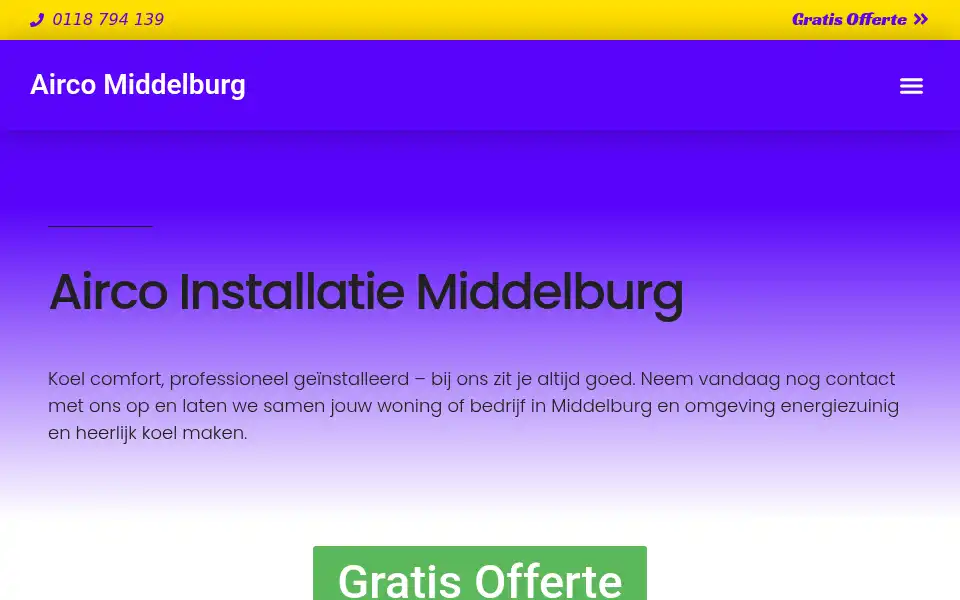 Screenshot of aircomiddelburg.com