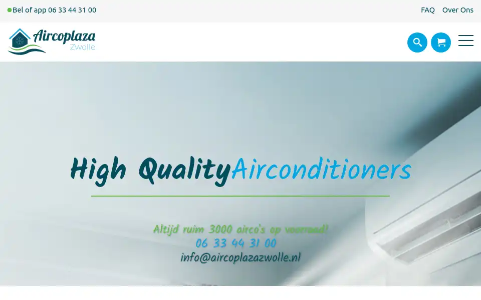 Screenshot of aircoplazazwolle.nl