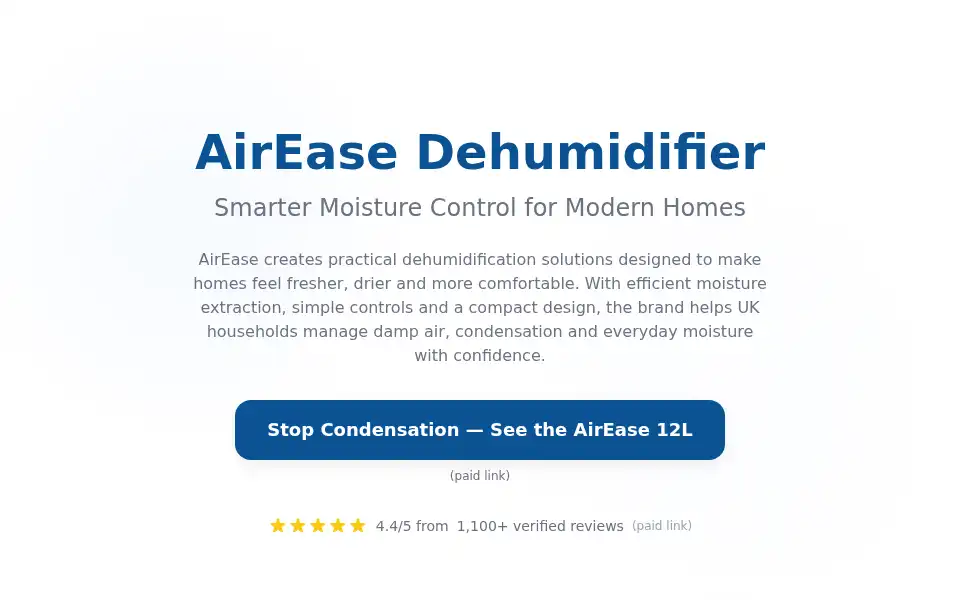 Screenshot of airease.co.uk