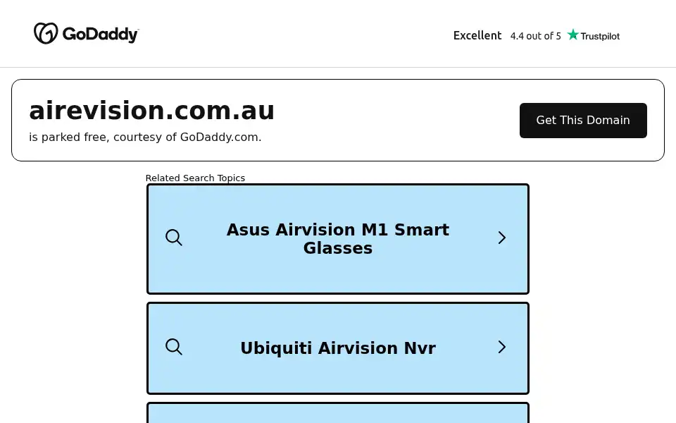 Screenshot of airevision.com.au