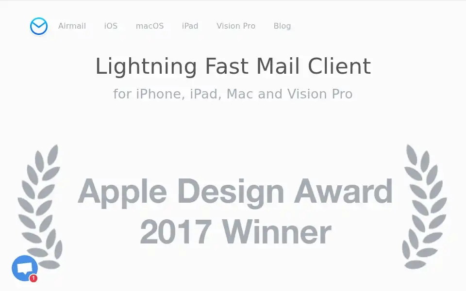 Screenshot of airmailapp.com