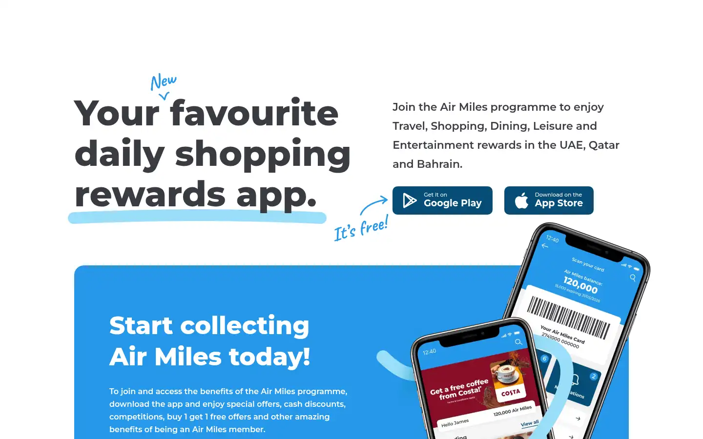 Screenshot of airmilesme.com