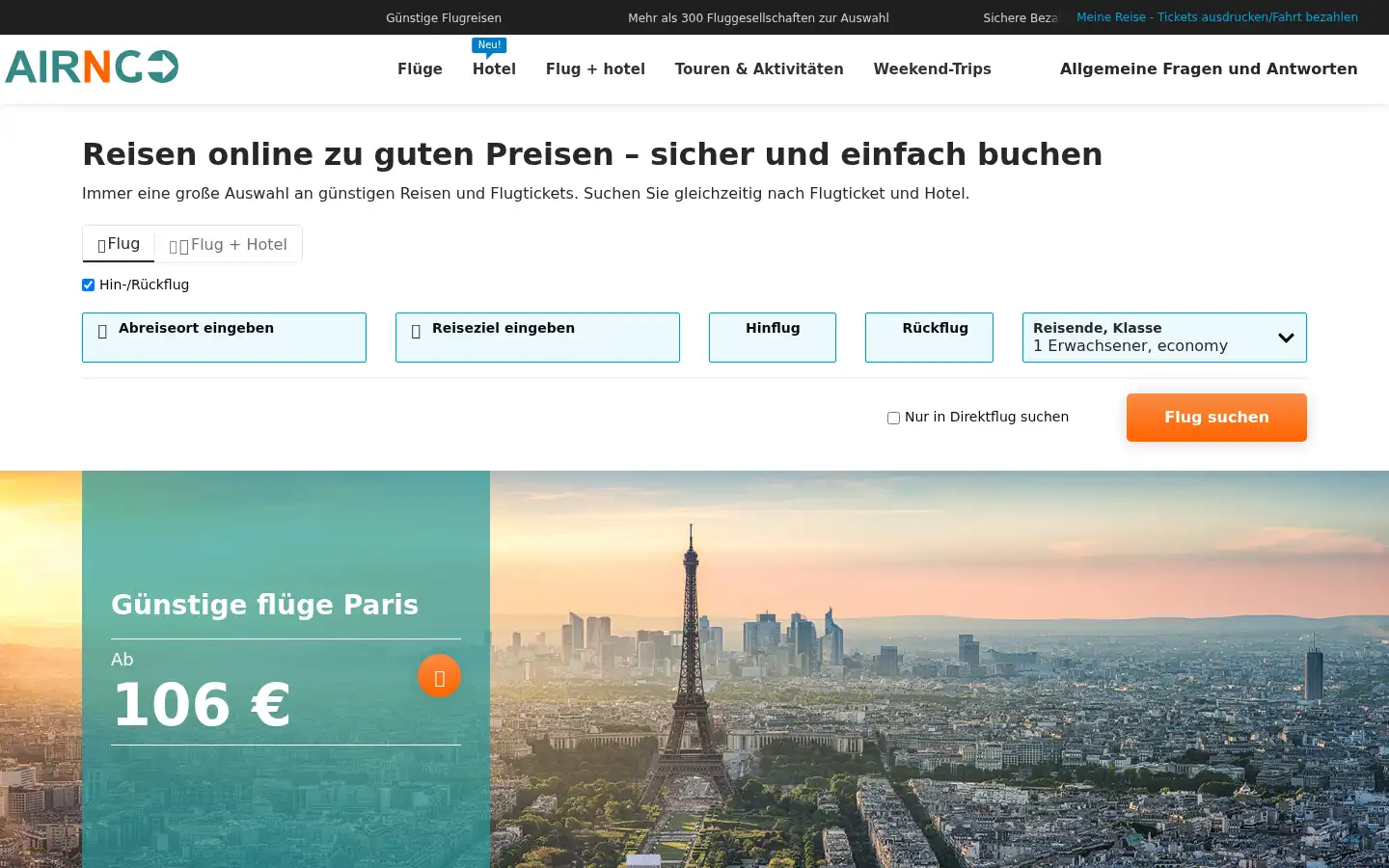 Screenshot of airngo.at