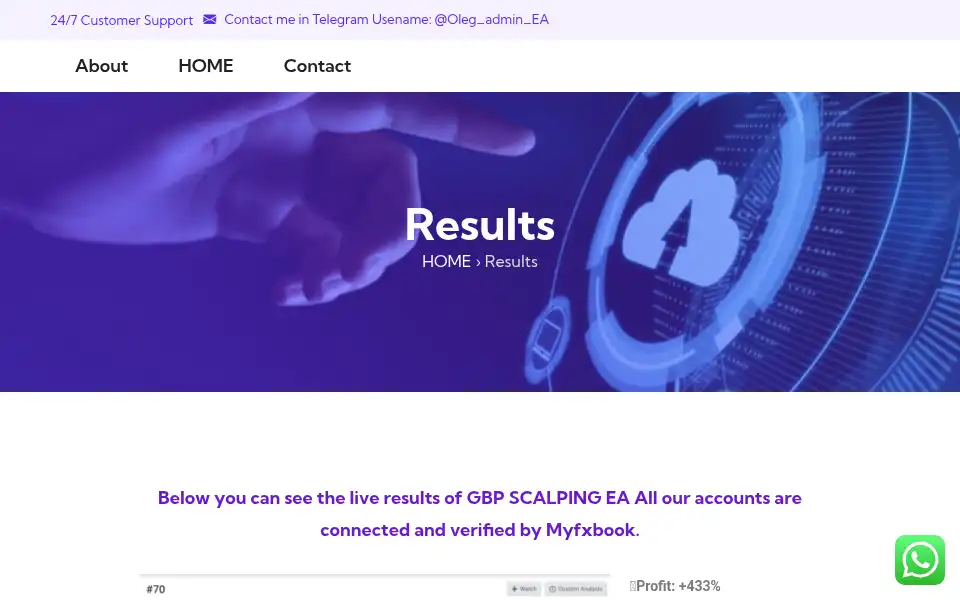 Screenshot of airobotforex.com