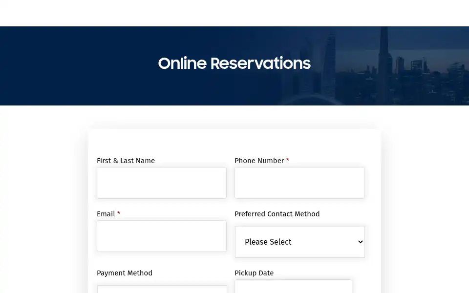 Screenshot of airpearsonlimo.com
