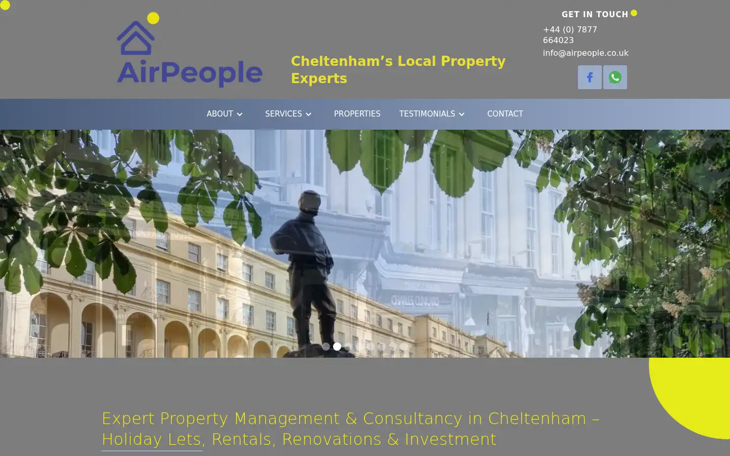 Screenshot of airpeople.co.uk