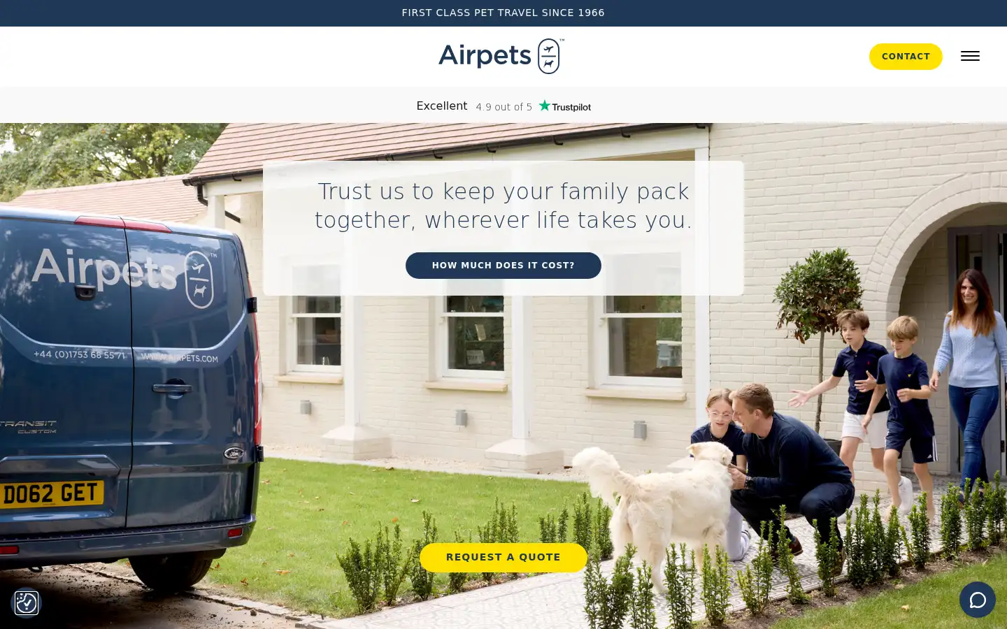 Screenshot of airpets.com