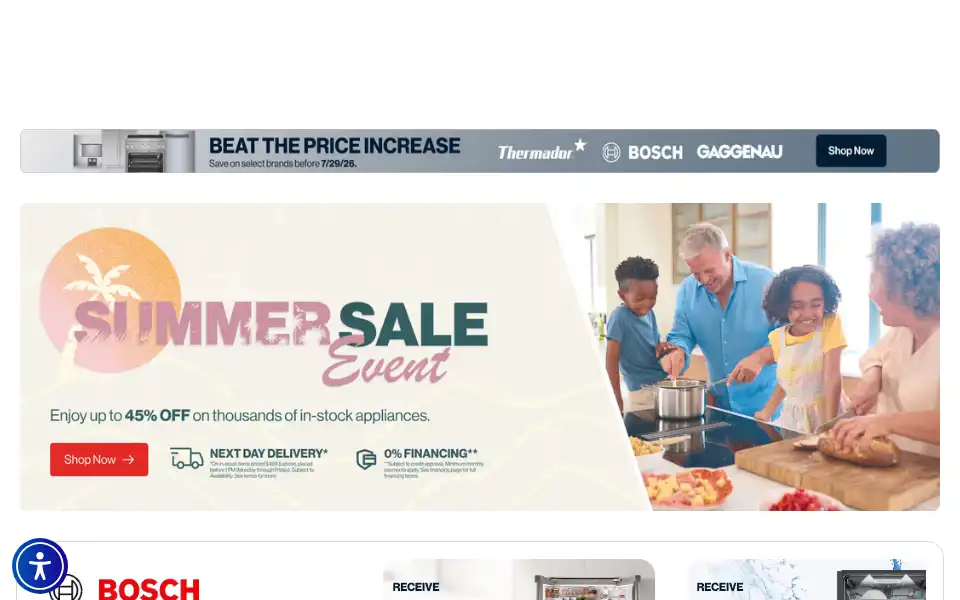 Screenshot of airportappliance.com