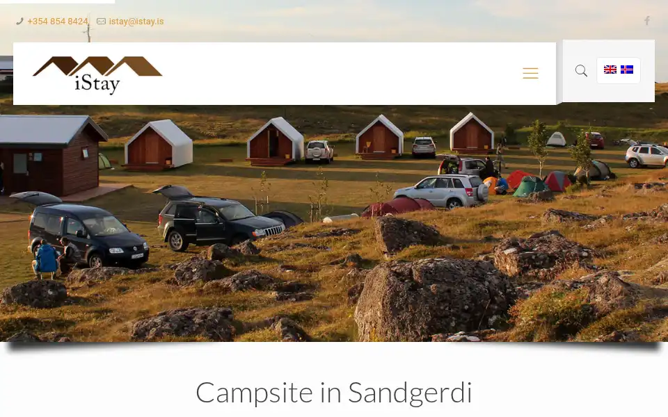 Screenshot of airportcamping.is