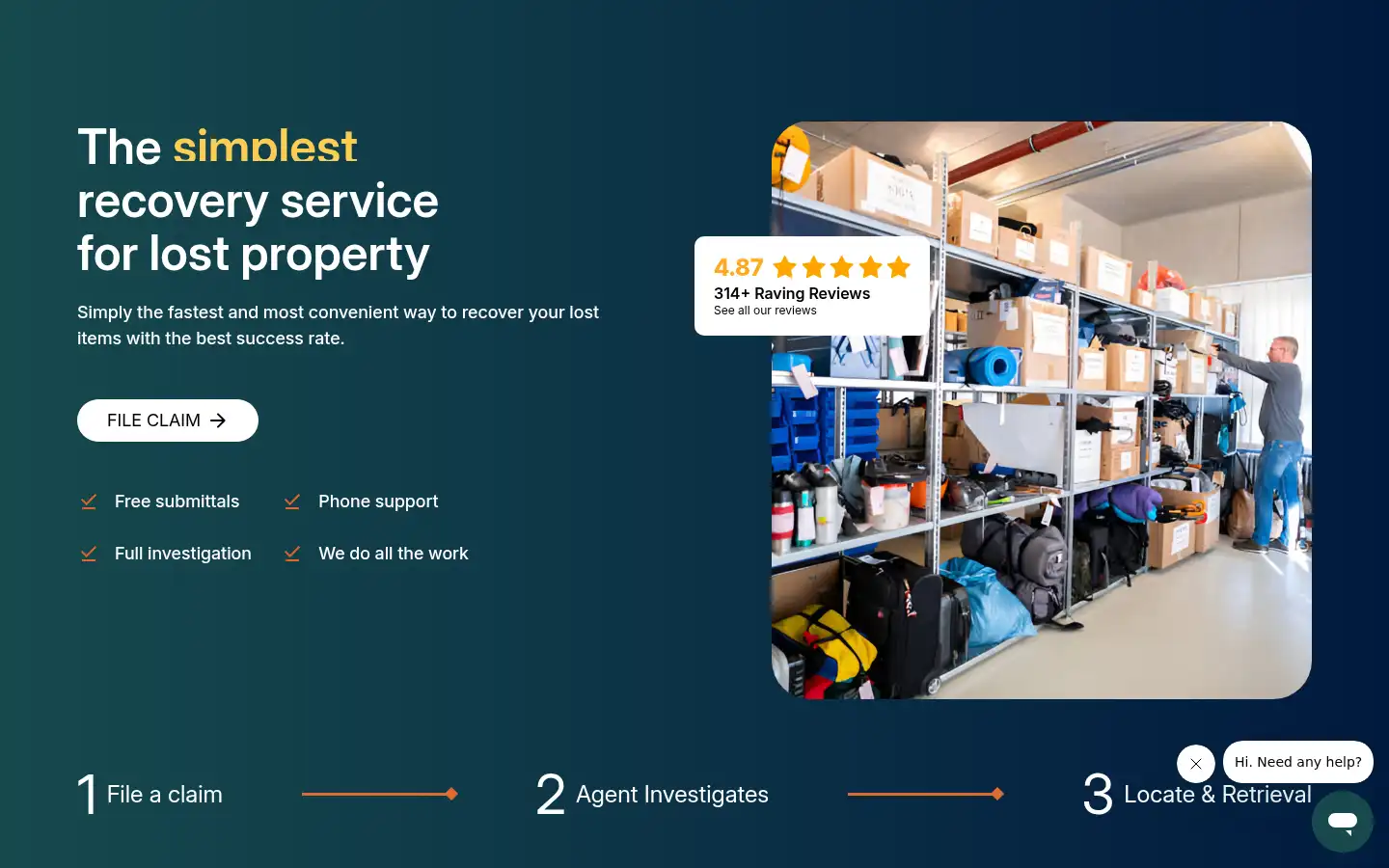 Screenshot of airportrecovery.com