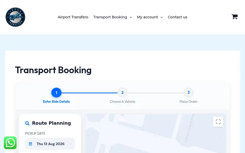 Screenshot of airporttransfero.com