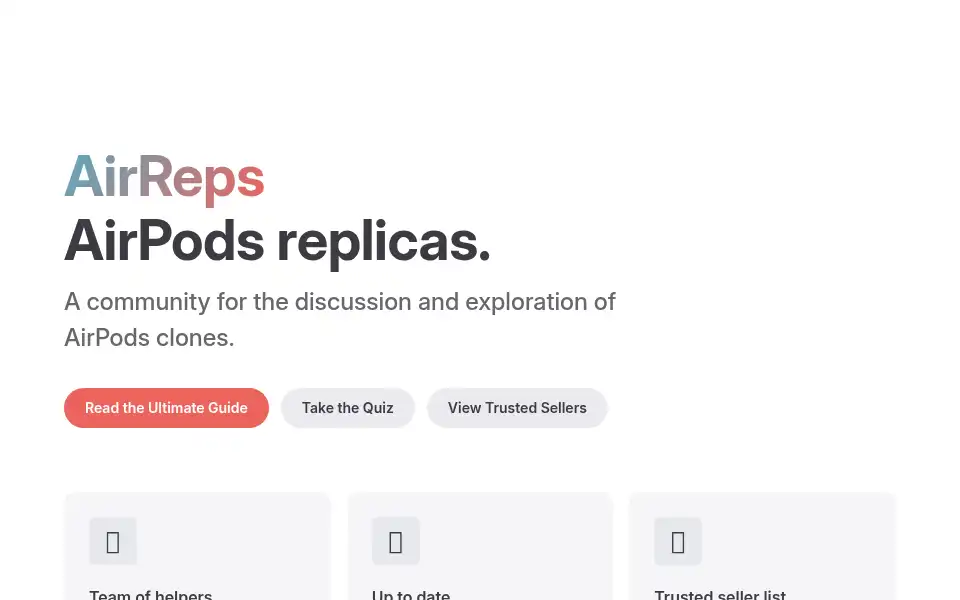 Screenshot of airreps.link