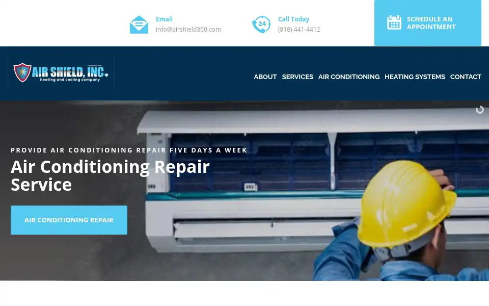 Screenshot of airshield.com