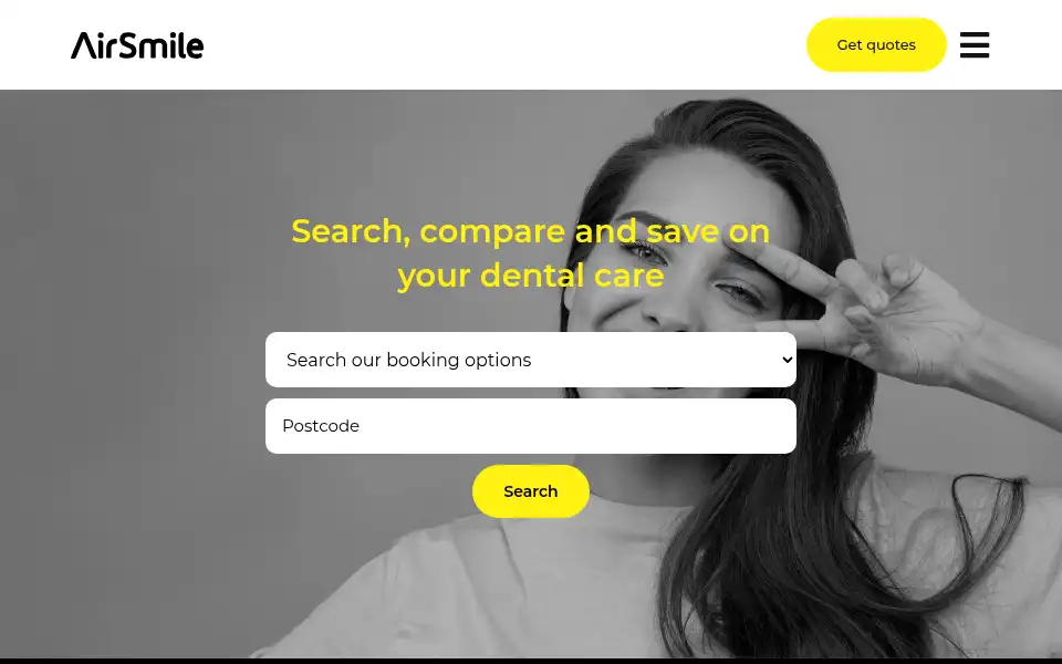 Screenshot of airsmile.com