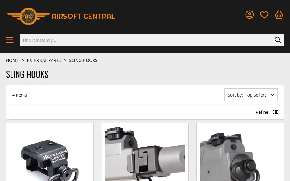 Screenshot of airsoftcentral.co.uk