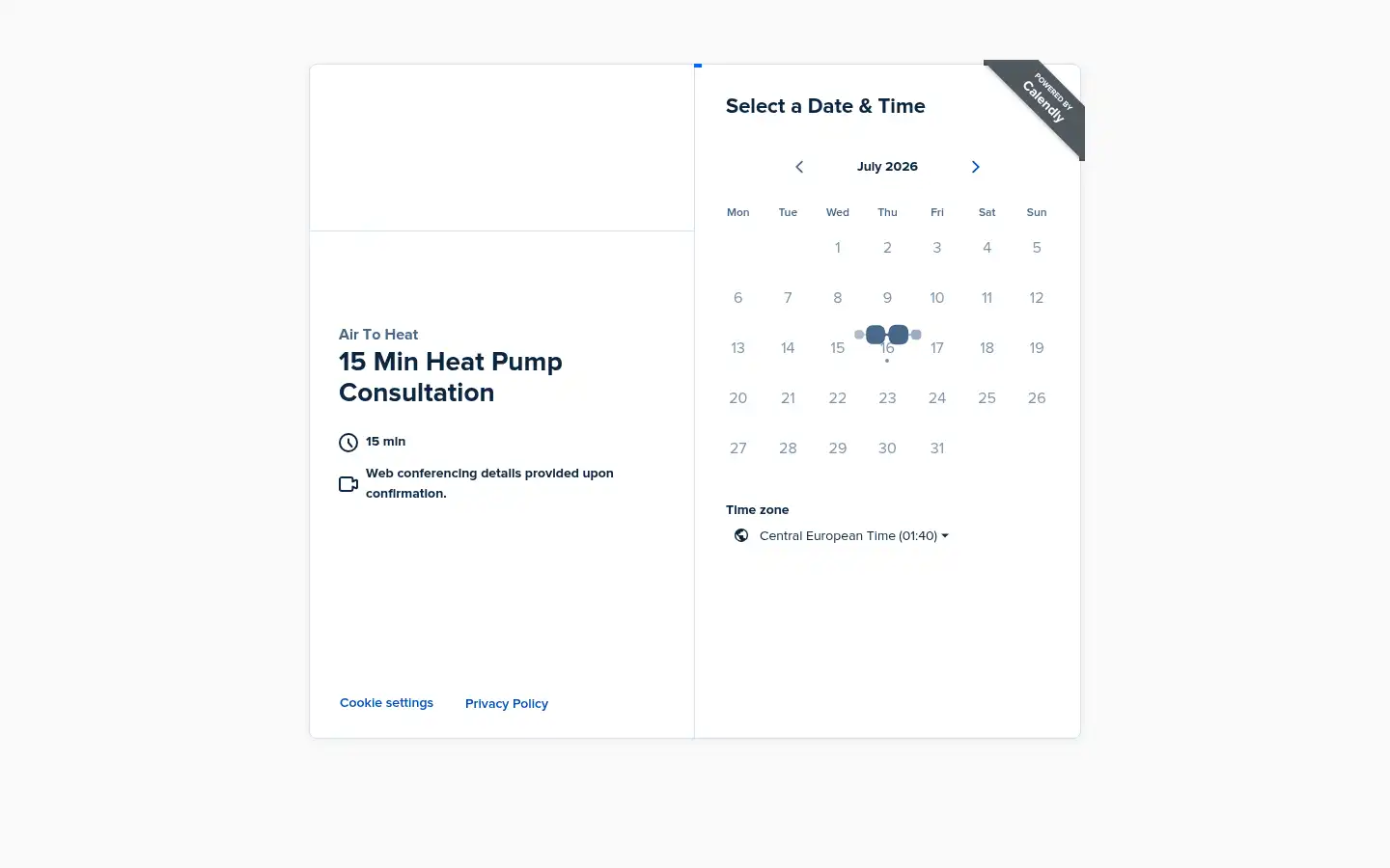 Screenshot of airtoheat.co.uk
