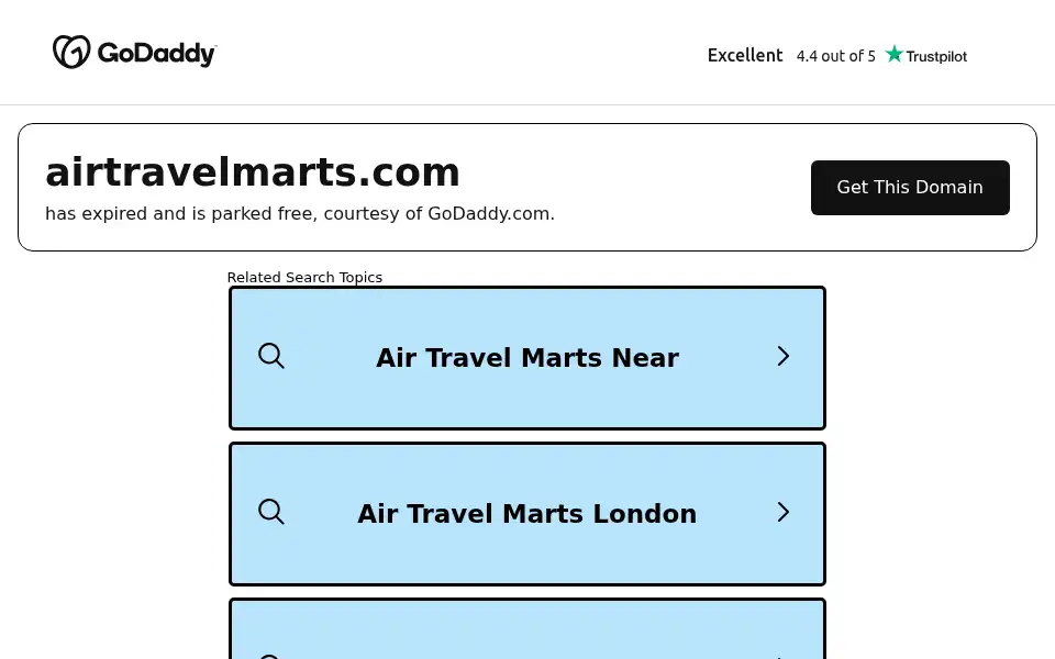 Screenshot of airtravelmarts.com