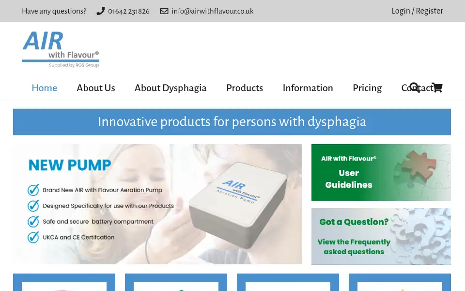 Screenshot of airwithflavour.co.uk