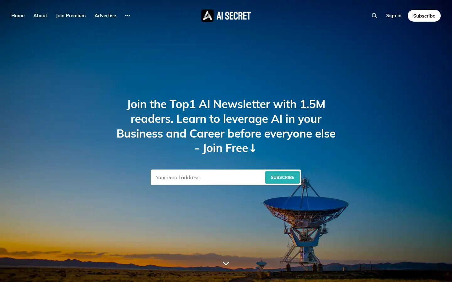 Screenshot of aisecret.us