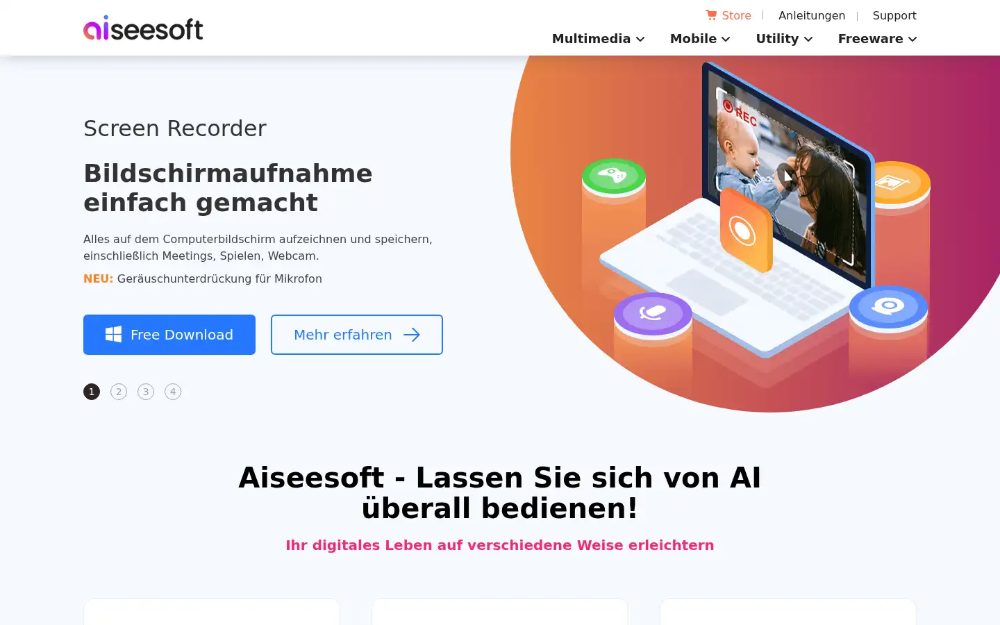 Screenshot of aiseesoft.de