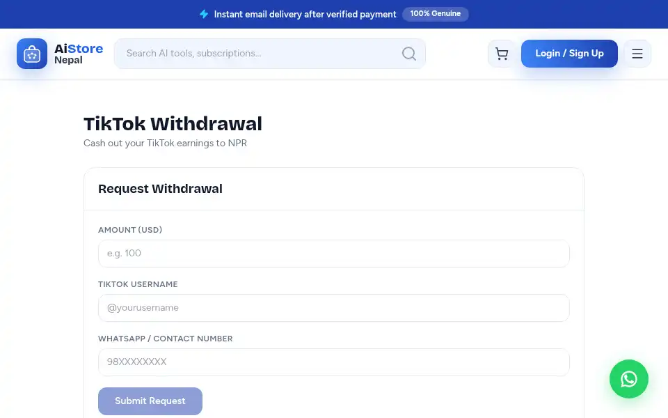 Screenshot of aistorenepal.com