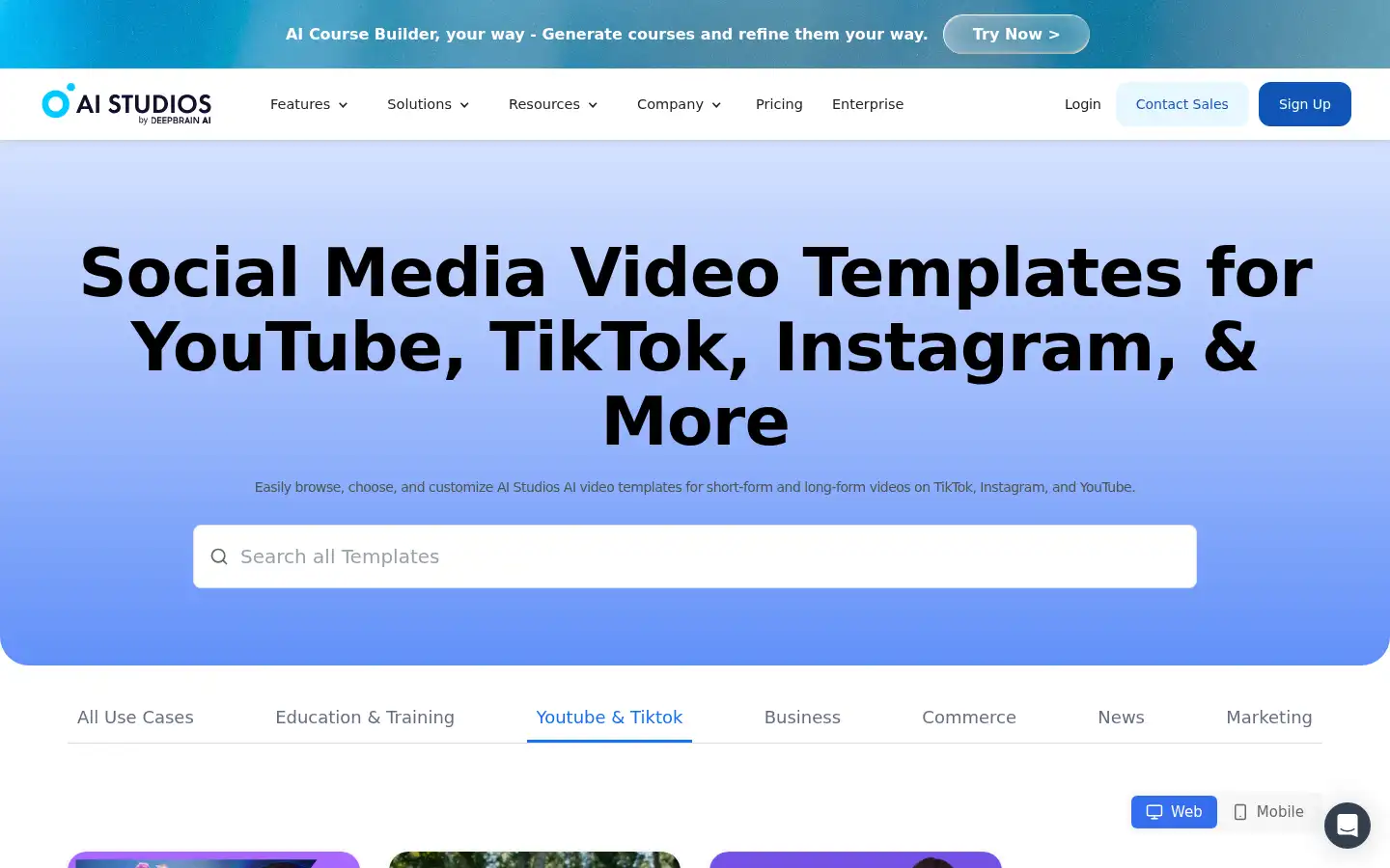 Screenshot of aistudios.com