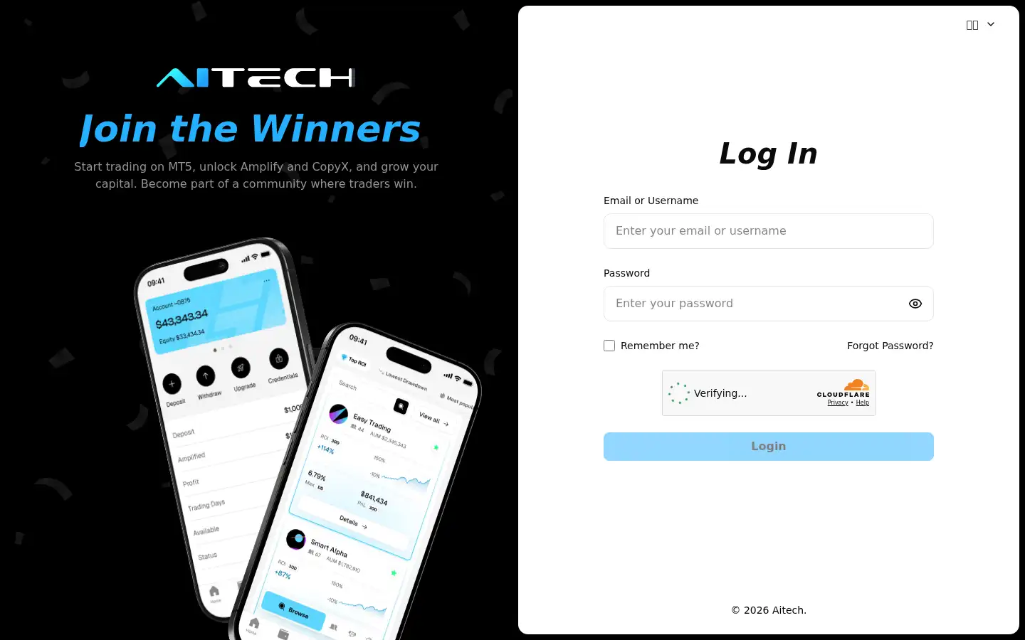 Screenshot of aitech.ibportal.io