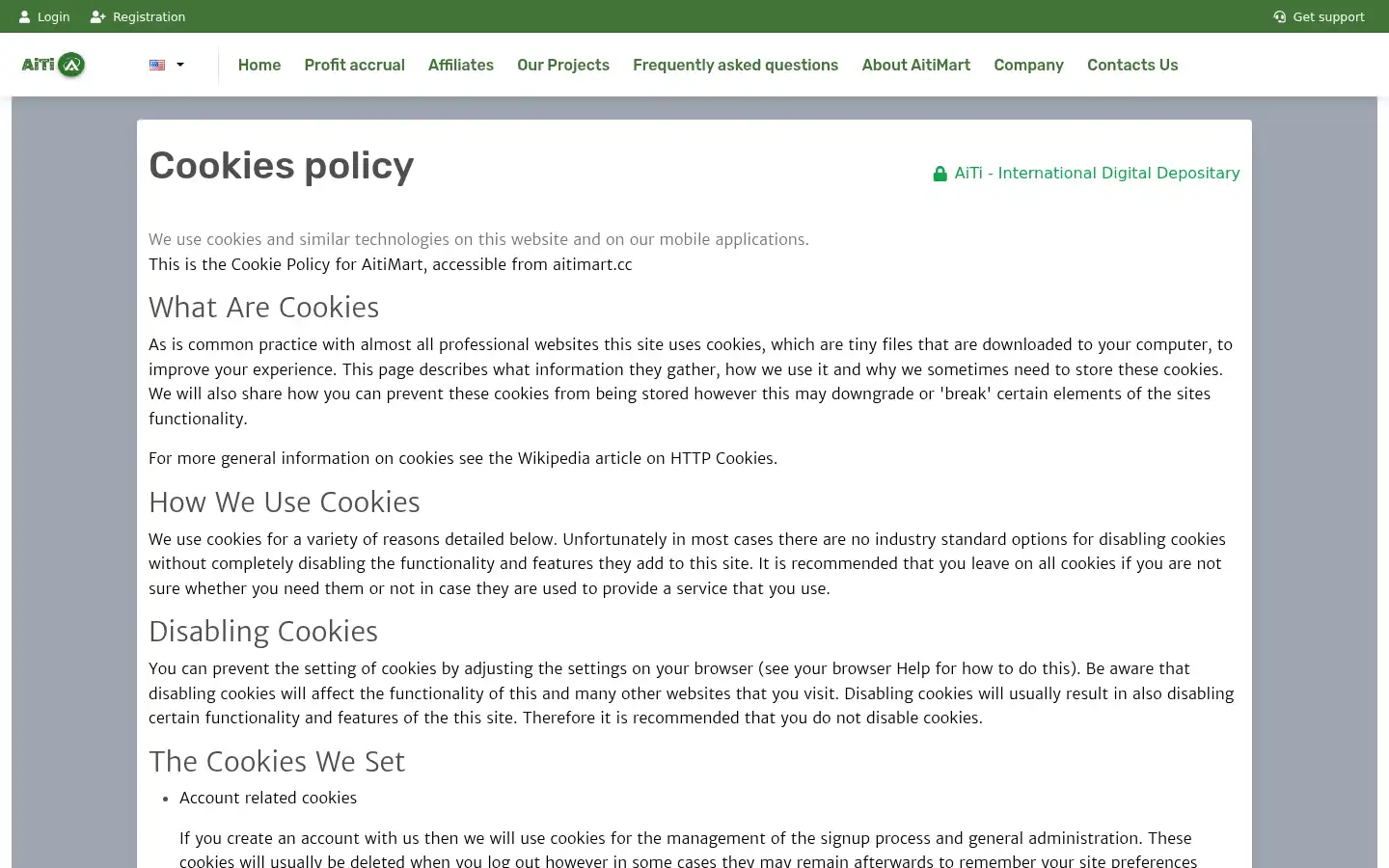Screenshot of aitimart.org