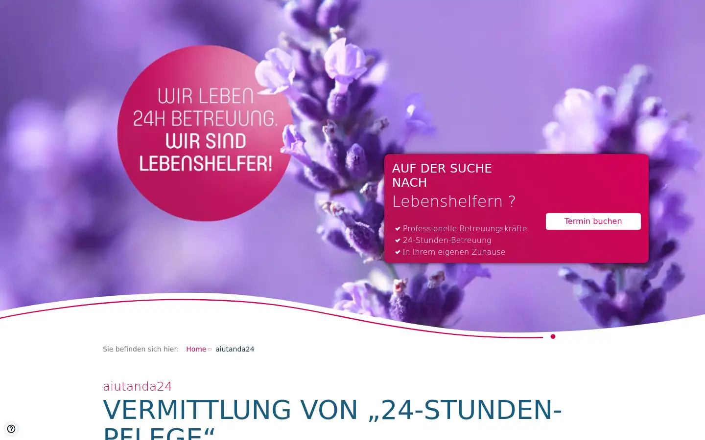 Screenshot of aiutanda24.de