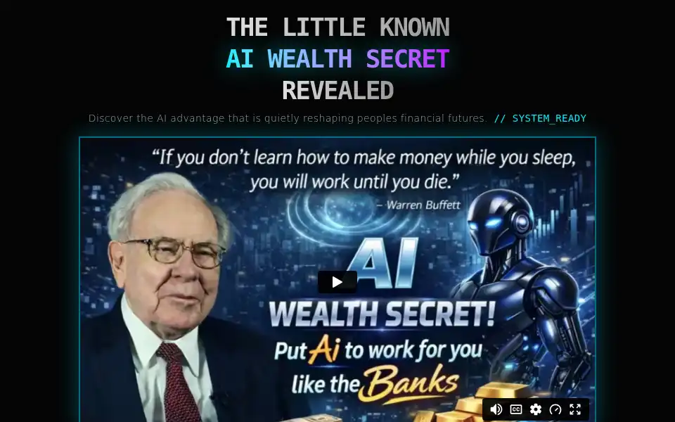 Screenshot of aiwealthsecret.io
