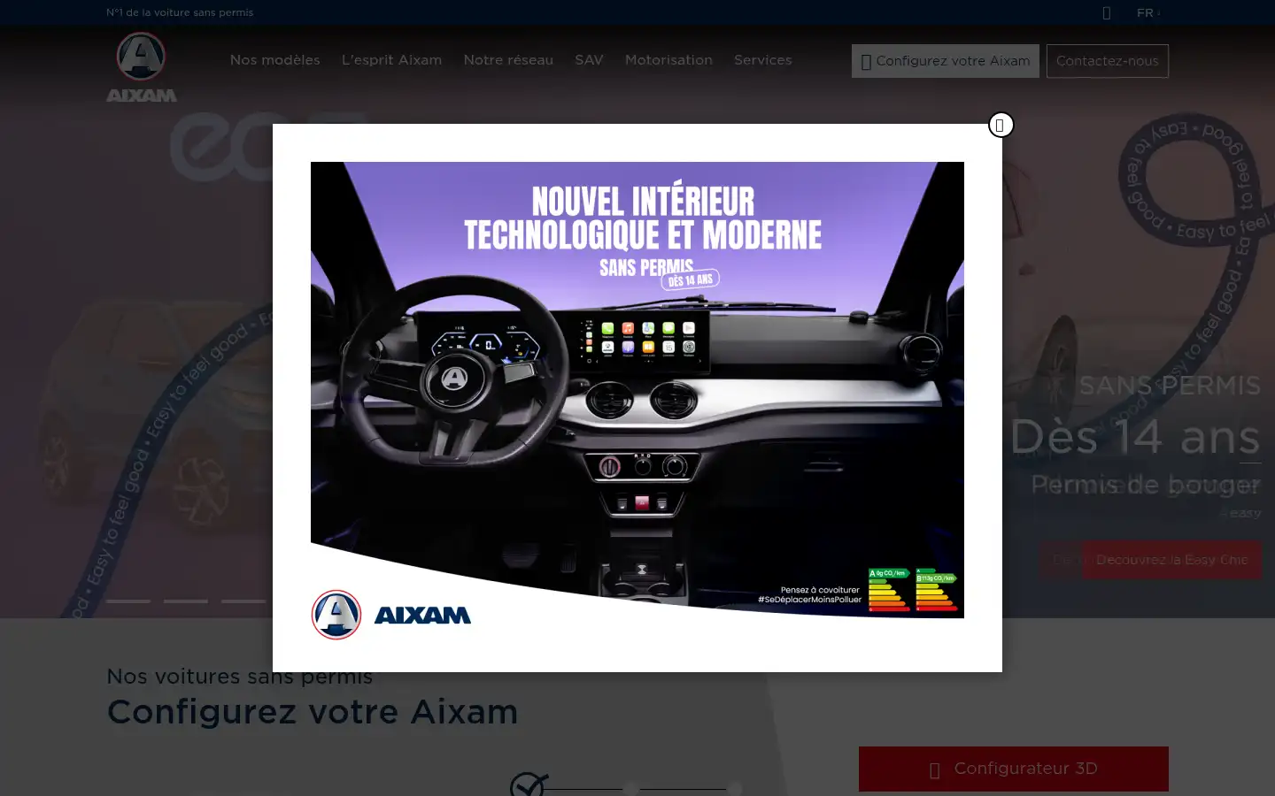 Screenshot of aixam.com