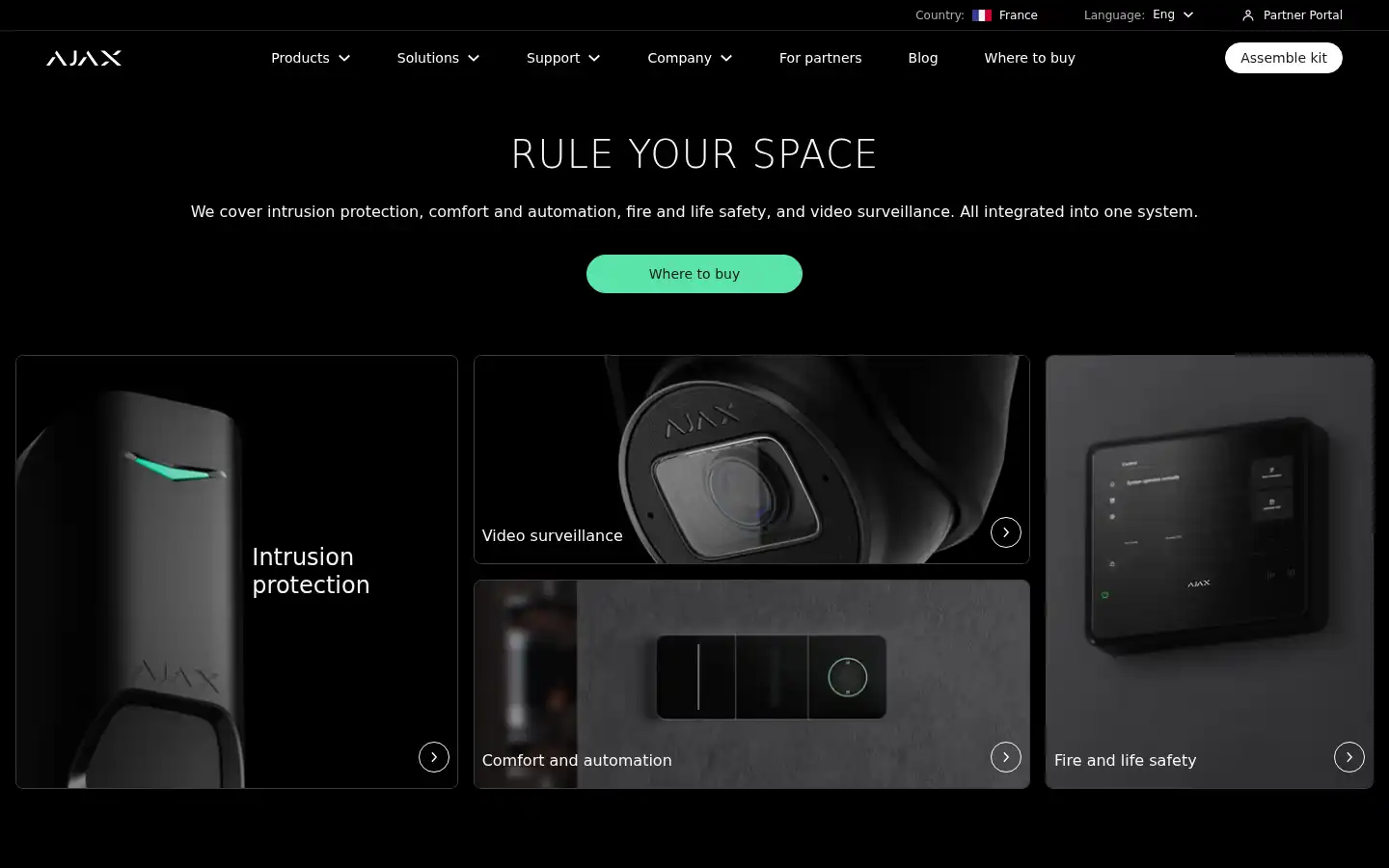 Screenshot of ajax.systems