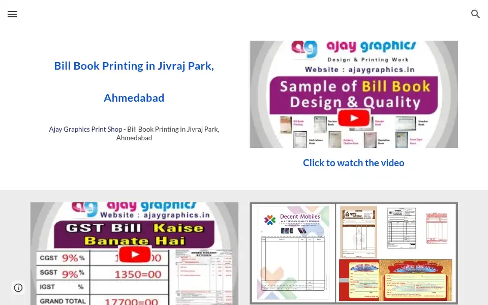 Screenshot of ajaygraphics.in