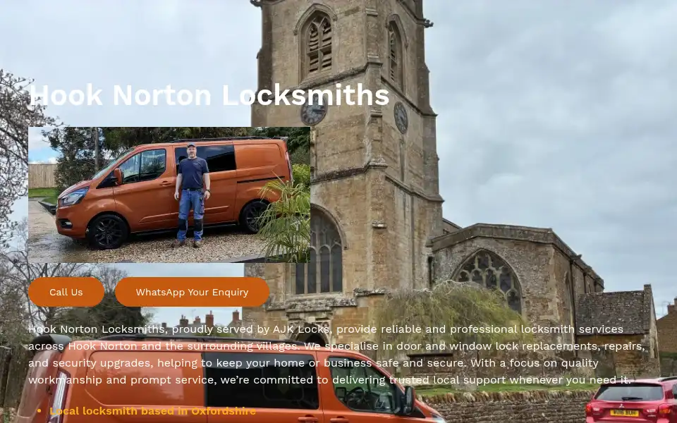 Screenshot of ajklocks.co.uk