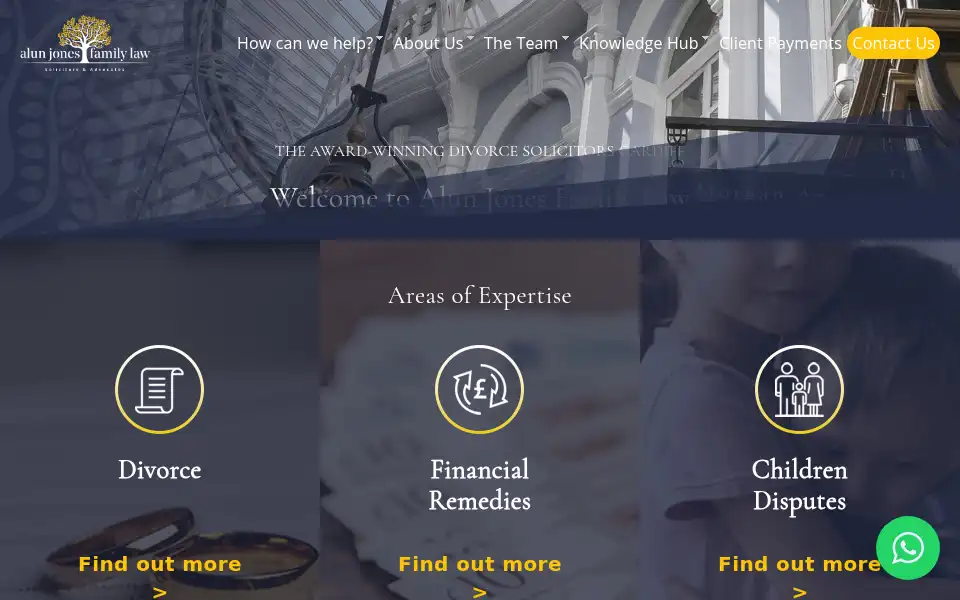 Screenshot of ajonesfamilylaw.com