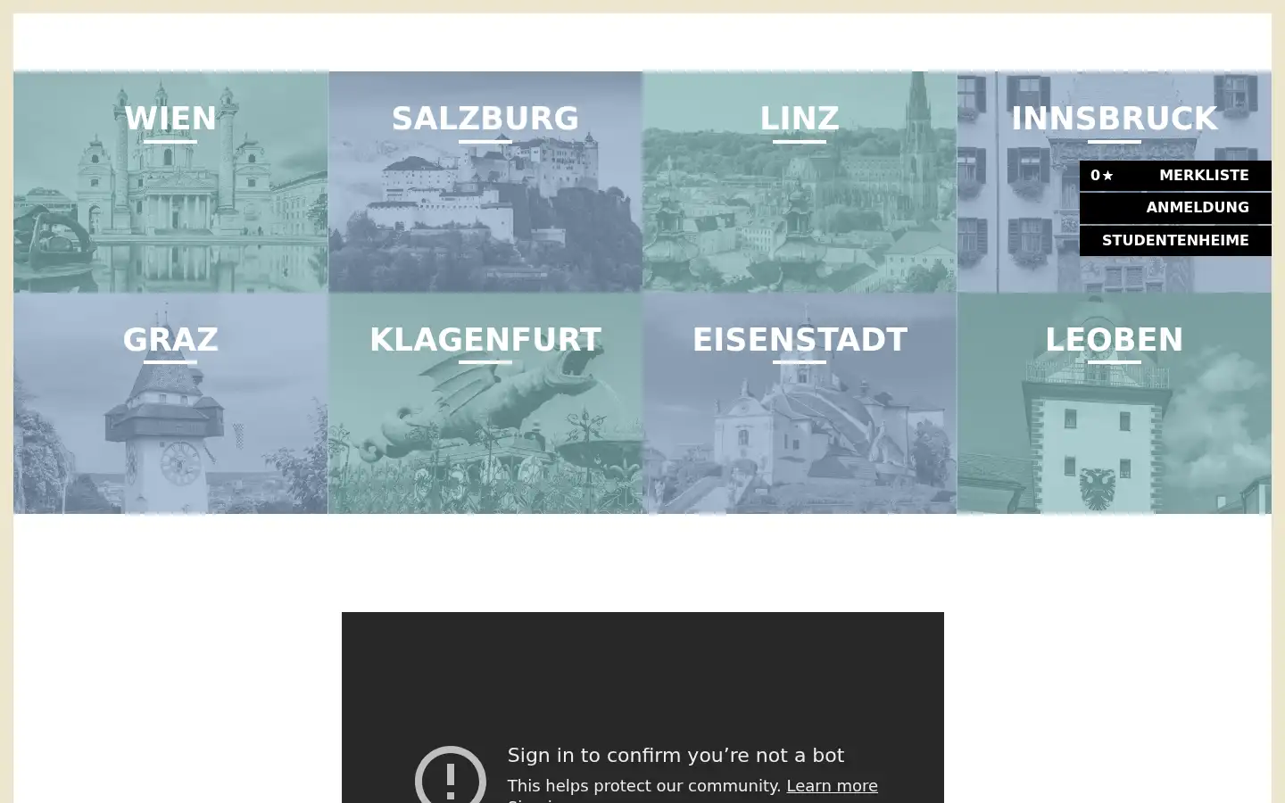 Screenshot of akademikerhilfe.at