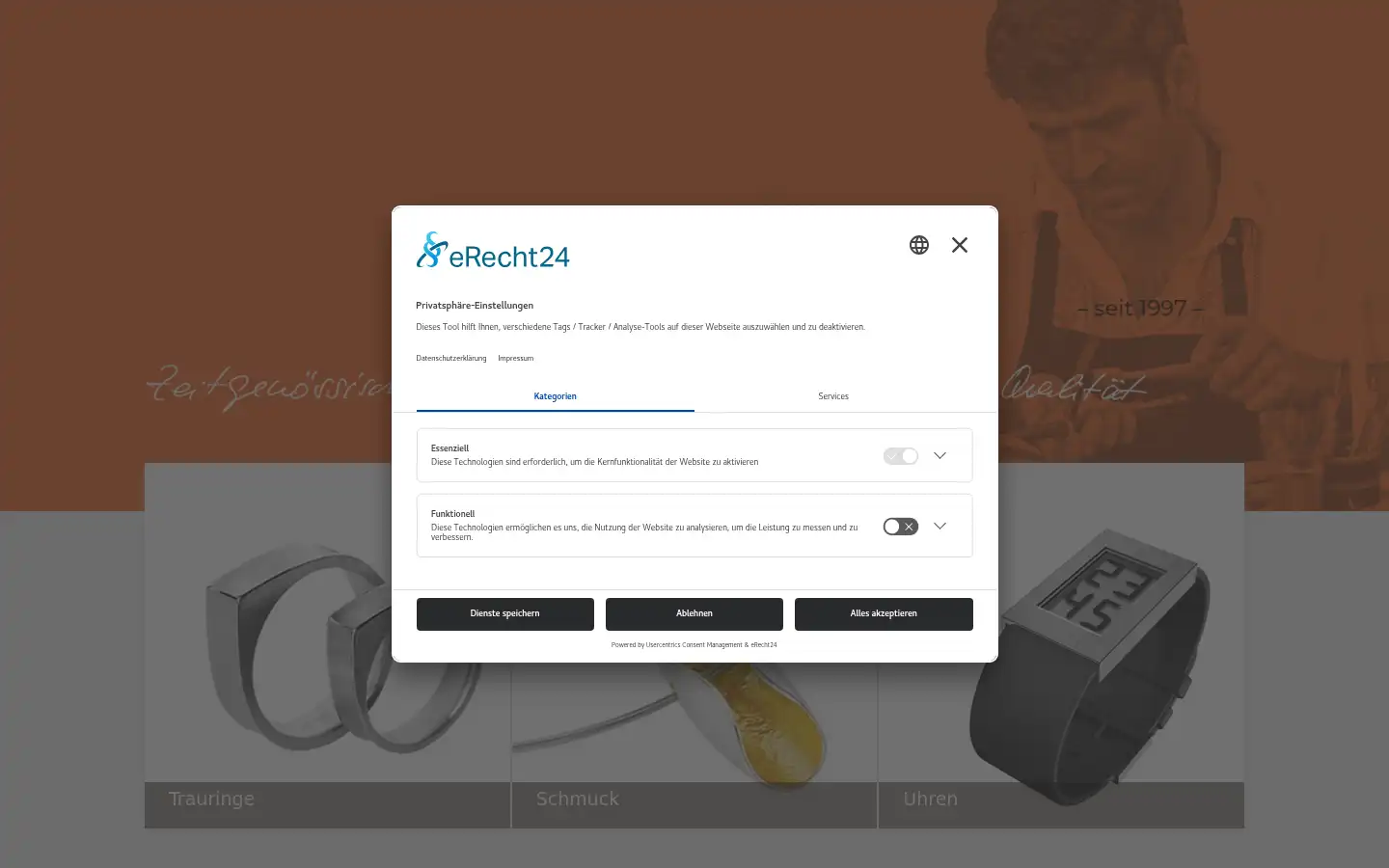 Screenshot of akanthus-schmuck.de