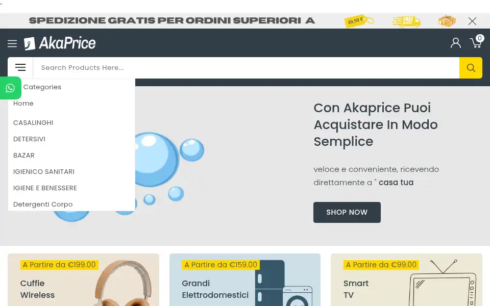 Screenshot of akaprice.com