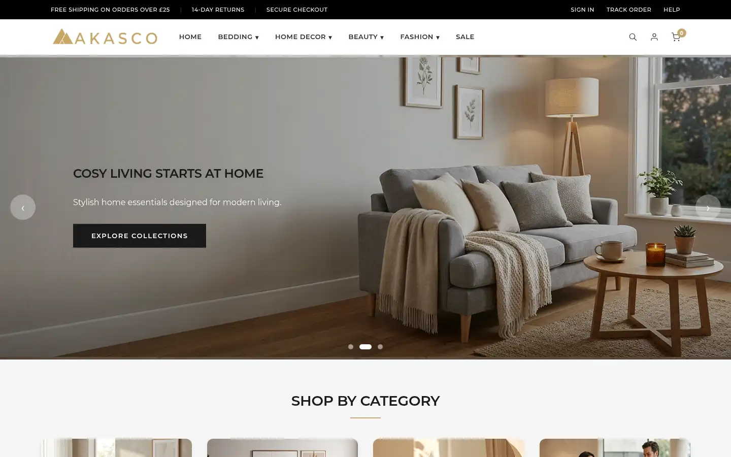Screenshot of akasco.co.uk
