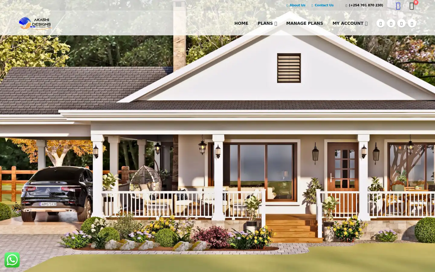 Screenshot of akashidesigns.com