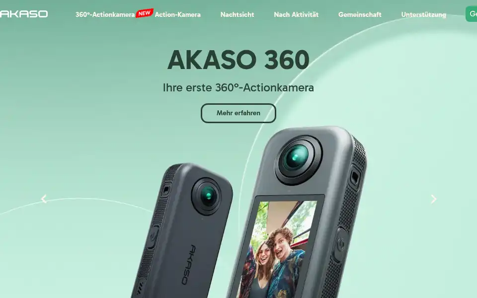 Screenshot of akaso.net